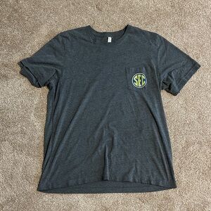 Men's Gray T-Shirt with SEC Logo